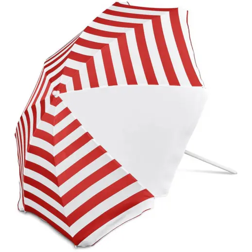 Serendipio Tanereef Stripe Beach Umbrella Red